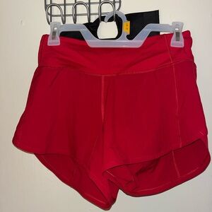 lululemon athletica Red Athletic Shorts